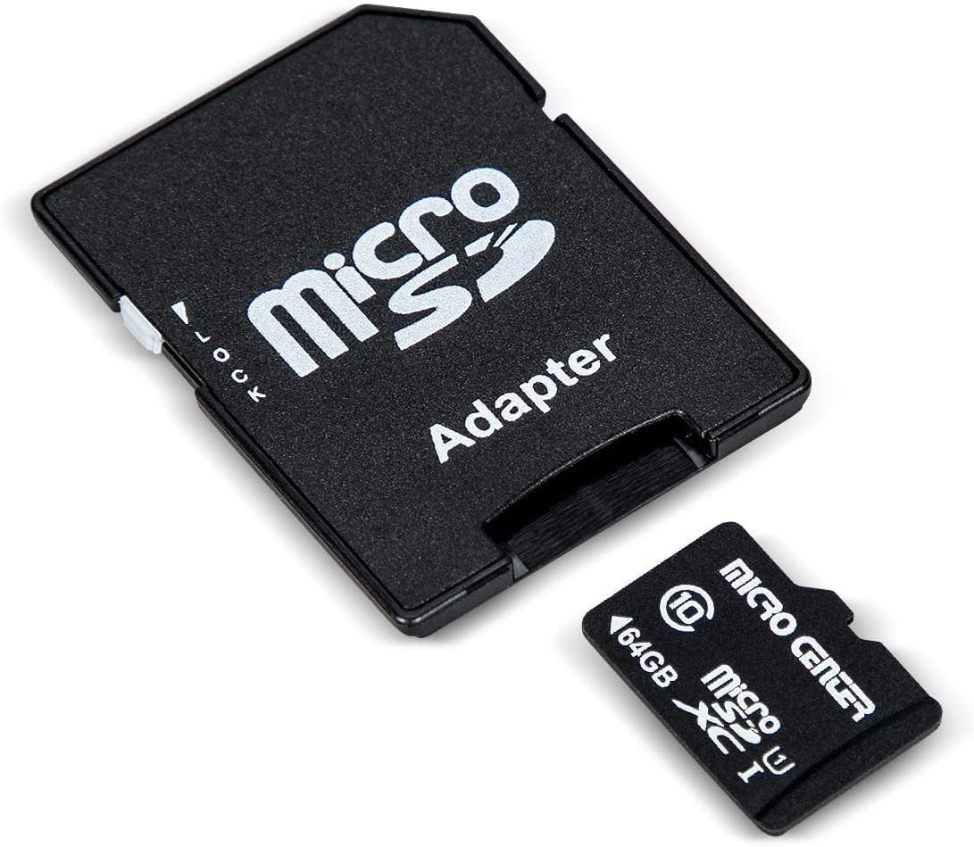 64GB Class 10 MicroSDXC Flash Memory Card with Adapter for Mobile Device, Tablet, Drone Storage & Full HD Video Recording - 80MB/s UHS-I, C10, U1 (Pack of 5)