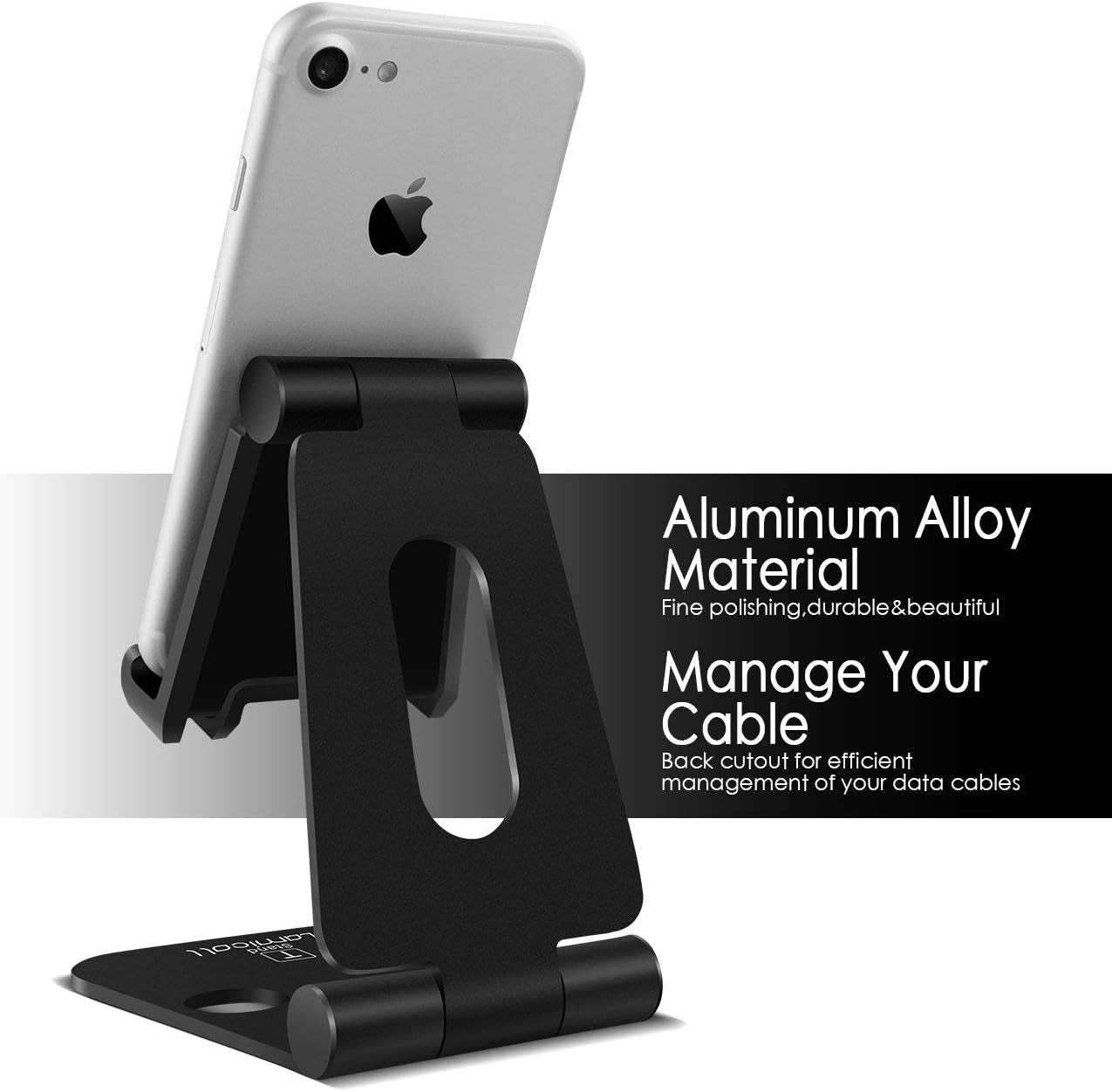 Adjustable Foldable Phone and Tablet Stand, Playstand for Nintendo Switch, Compatible with iPad Mini, iPad Pro 9.7'', iPad Air, and Various Phone Models (4-10 inches)
