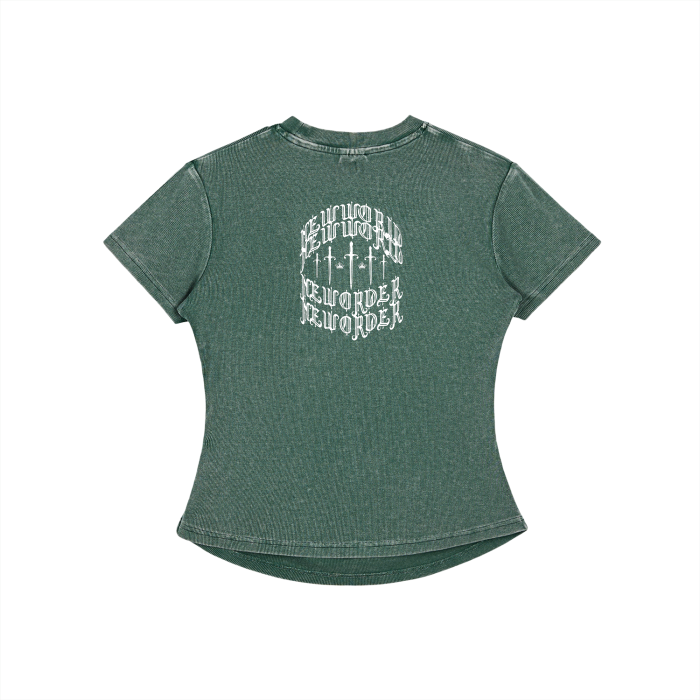 Vintage Washed Bodycon Cotton T-Shirt
