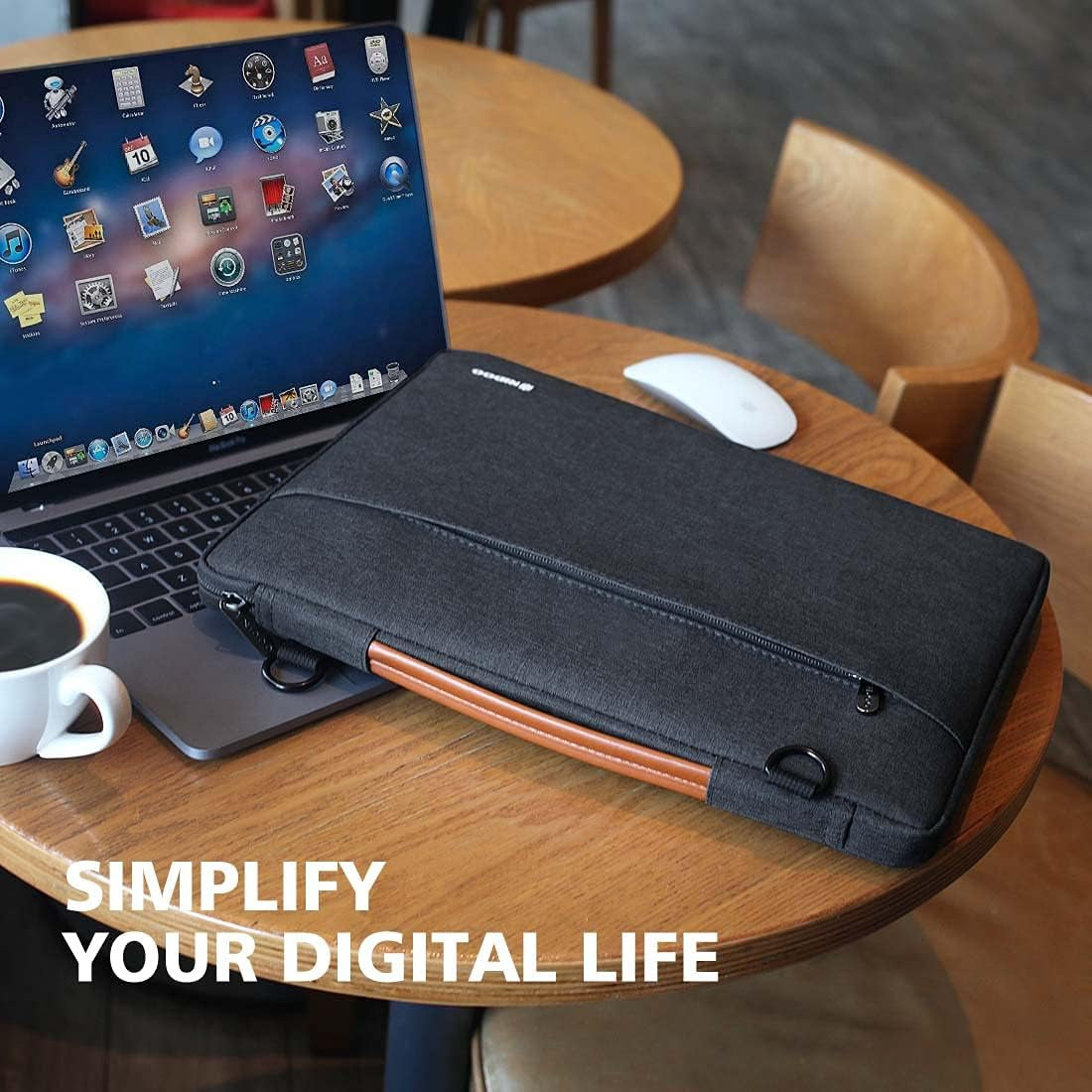 17.3-Inch Water-Resistant Laptop Sleeve and Shoulder Bag for Gaming and Professional Notebooks