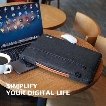 17.3-Inch Water-Resistant Laptop Sleeve and Shoulder Bag for Gaming and Professional Notebooks