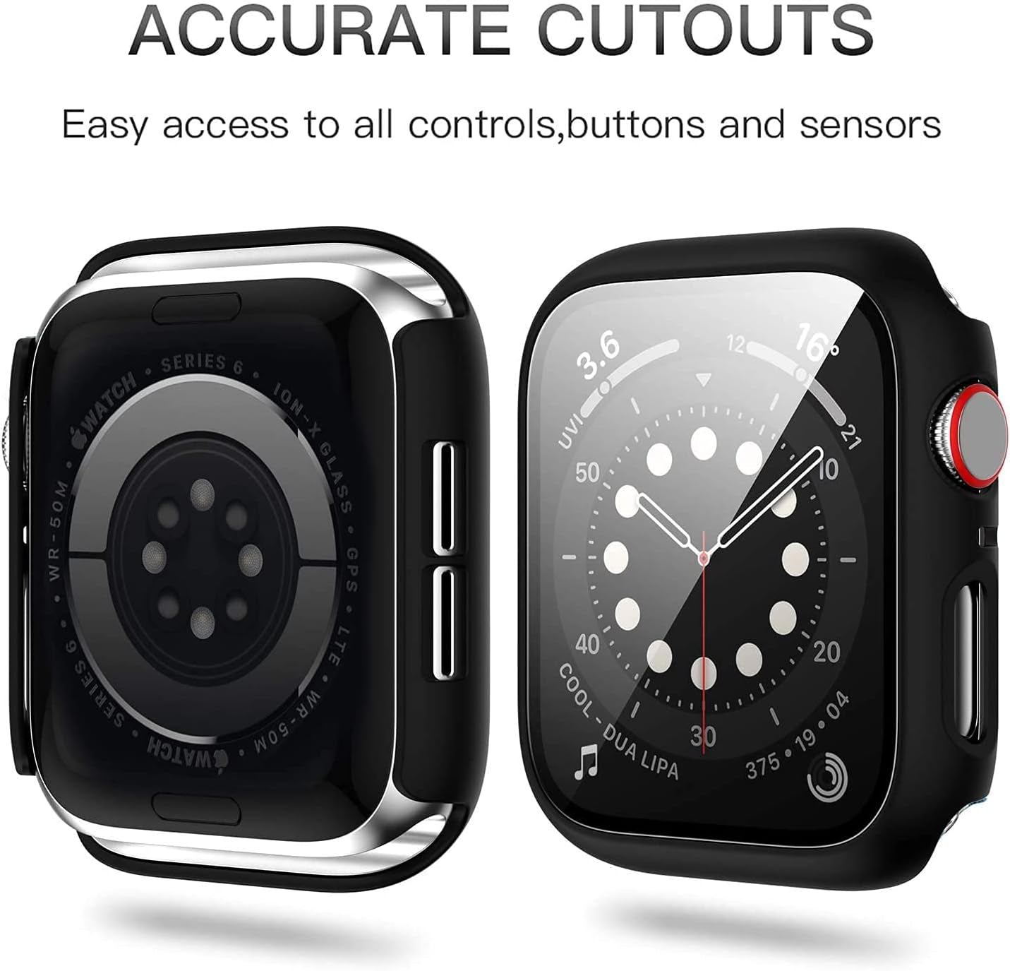 12-Pack Ultra-Thin Hard PC Bumper Case with Tempered Glass Screen Protector for Apple Watch 38mm Series 3/2/1 - Scratch Resistant HD Protective Cover for iWatch Accessories