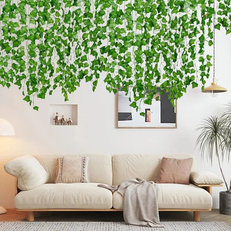 Artificial Green Plants and Rattan Climbing Vines for Wedding and Home Decor