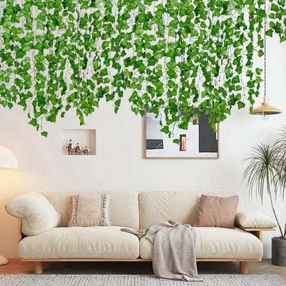 Artificial Green Plants and Rattan Climbing Vines for Wedding and Home Decor