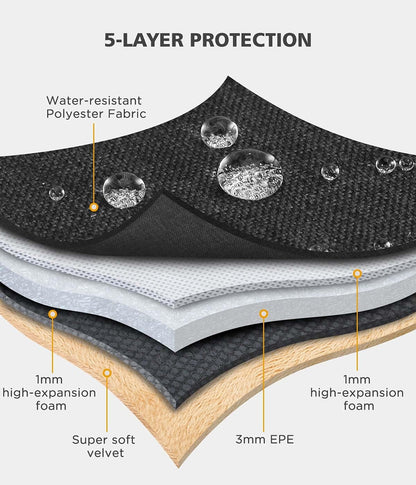 17.3-Inch Water-Resistant Laptop Sleeve and Shoulder Bag for Gaming and Professional Notebooks