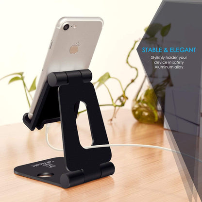 Adjustable Foldable Phone and Tablet Stand, Playstand for Nintendo Switch, Compatible with iPad Mini, iPad Pro 9.7'', iPad Air, and Various Phone Models (4-10 inches)