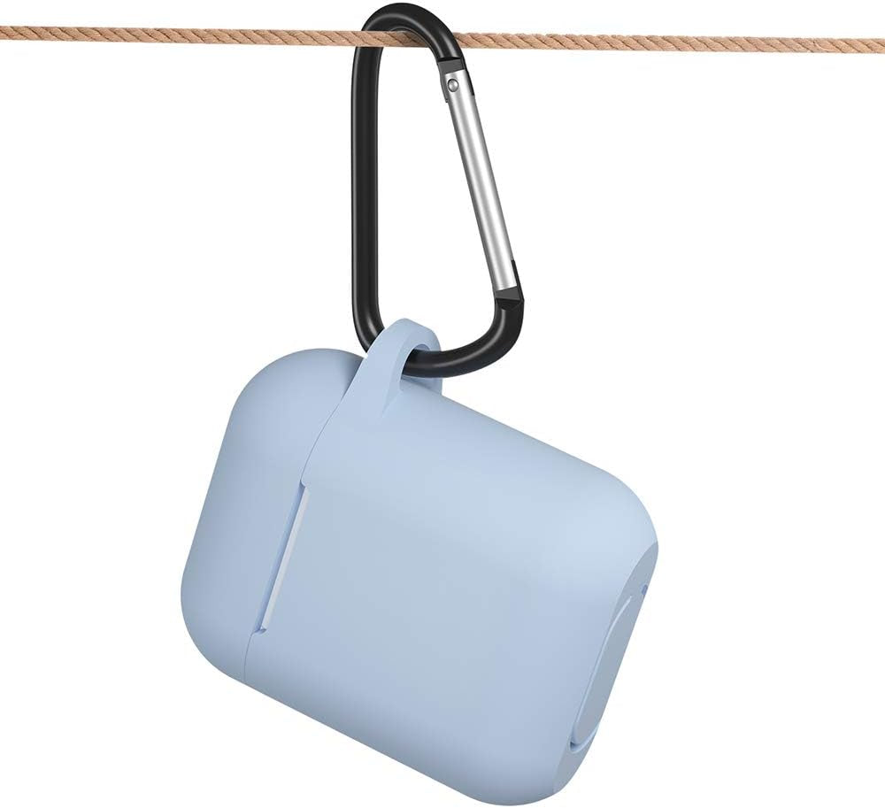 Silicone Case for Apple AirPods 1 & 2 Charging Case (Front LED Visible) - Denim Blue