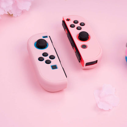 Slim Protective Case for Nintendo Switch and Joy-Con - Shock-Absorbent and Scratch-Resistant (Sakura Pink)