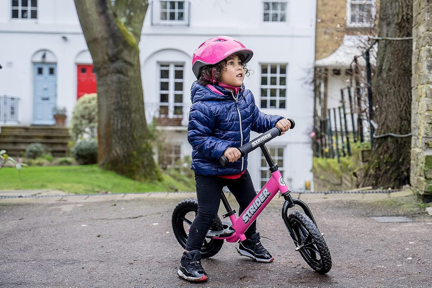 12-Inch No-Pedal Balance Bike for Children Ages 1 to 4 - Features Safety Pad, Padded Seat, Mini Grips, and Flat-Free Tires - Easy Tool-Free Assembly and Adjustments