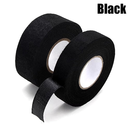 Heat-Resistant Electrical Tape and Harness Insulation Bundle for Auto Wiring - Waterproof Fabric Cloth Wrap and Adhesive Cable Organizer