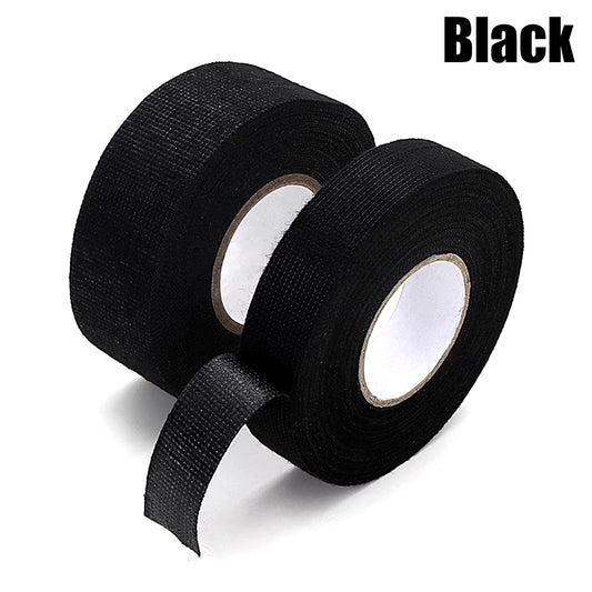Heat-Resistant Electrical Tape and Harness Insulation Bundle for Auto Wiring - Waterproof Fabric Cloth Wrap and Adhesive Cable Organizer