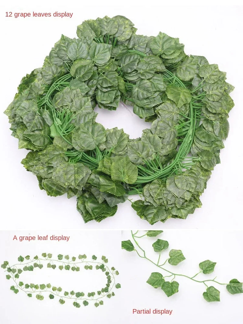Artificial Green Plants and Rattan Climbing Vines for Wedding and Home Decor