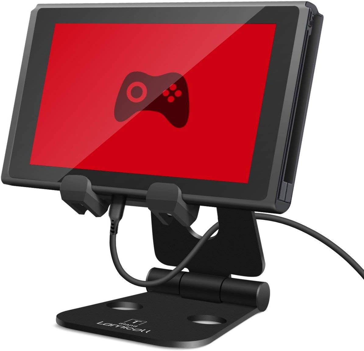Adjustable Foldable Phone and Tablet Stand, Playstand for Nintendo Switch, Compatible with iPad Mini, iPad Pro 9.7'', iPad Air, and Various Phone Models (4-10 inches)