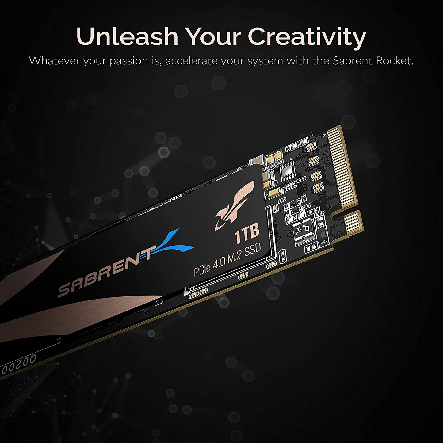 1TB Rocket NVMe PCIe 4.0 M.2 2280 Internal SSD - Maximum Performance Solid State Drive (Latest Version) (SB-Rocket-NVMe4-1TB)