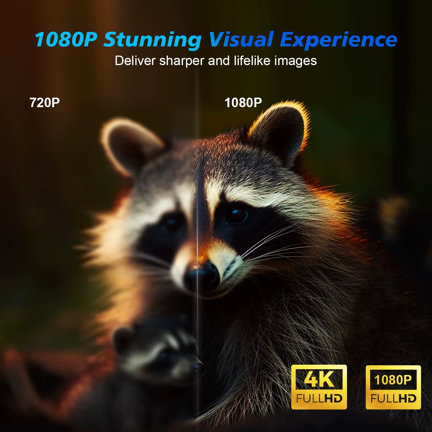 Transform Your Home Entertainment with the Android 11 4K Smart Projector - Stunning 580 ANSI Lumens Brightness, Voice Control & WiFi6 Connectivity
