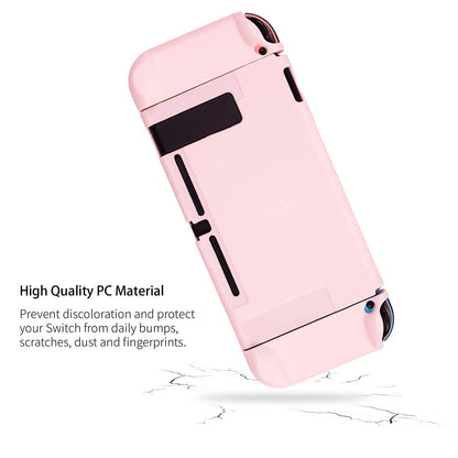 Slim Protective Case for Nintendo Switch and Joy-Con - Shock-Absorbent and Scratch-Resistant (Sakura Pink)