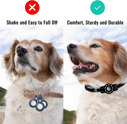 AirTag Cat and Small Dog Collar Holder - 2 Pack Protective Holders for Apple AirTag (Fits Collars up to 1/2 Inch)