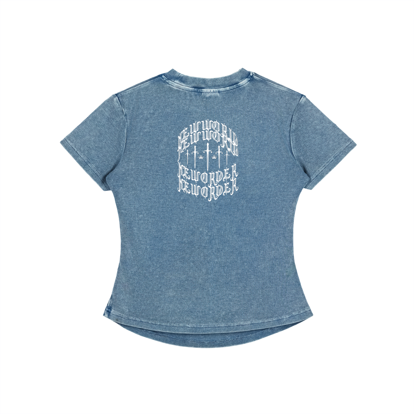 Vintage Washed Bodycon Cotton T-Shirt