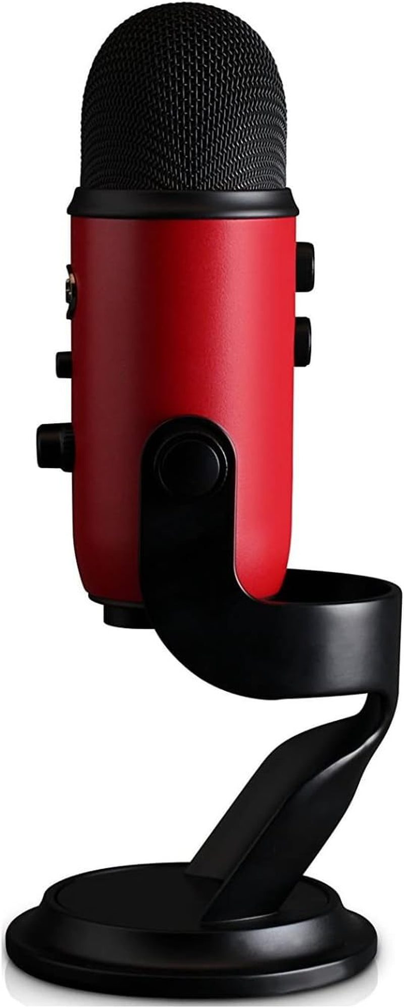 Logitech for Creators Yeti USB Microphone with VO!CE Software, Four Pickup Patterns, Headphone Output and Volume Control, Plug and Play, Satin Red Finish