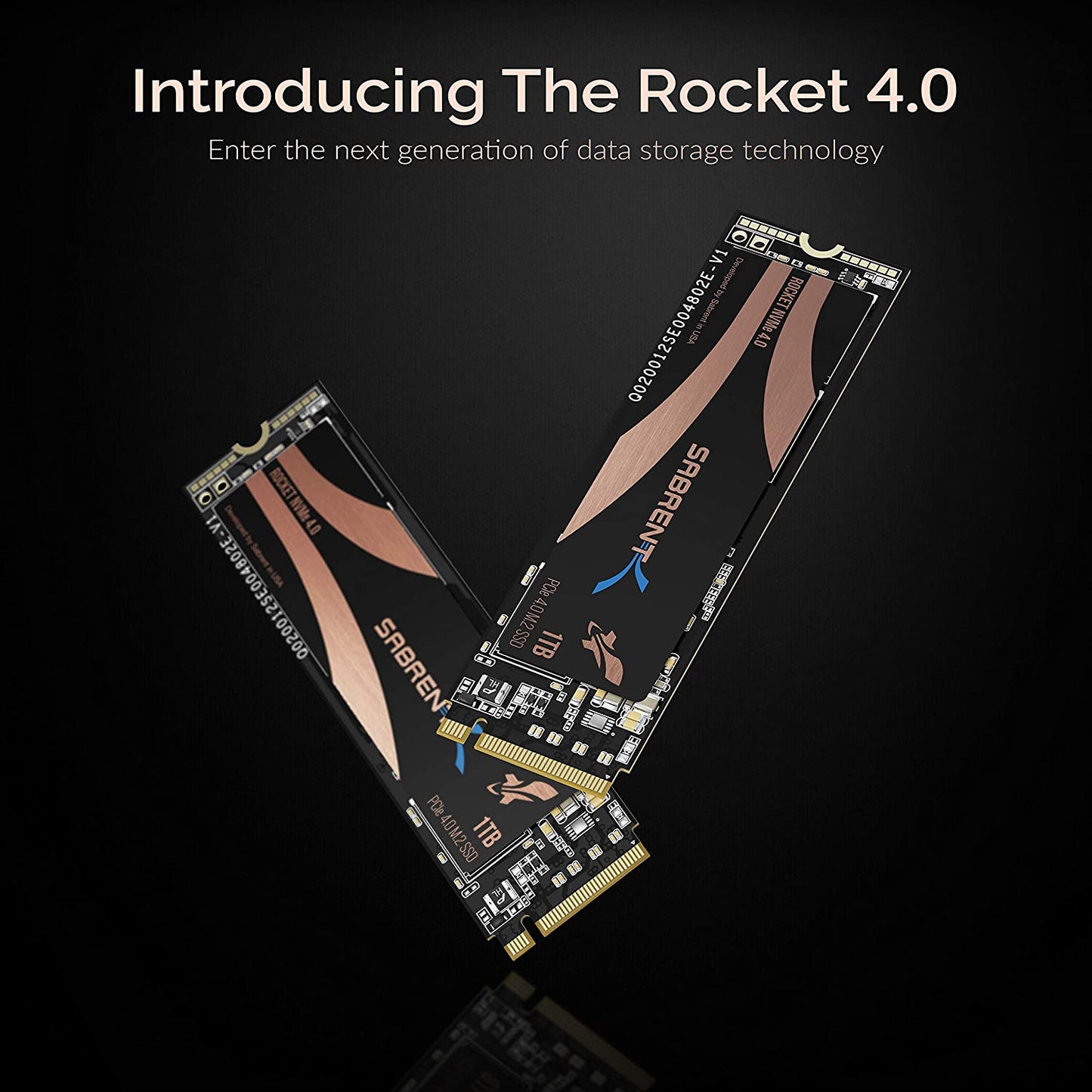 1TB Rocket NVMe PCIe 4.0 M.2 2280 Internal SSD - Maximum Performance Solid State Drive (Latest Version) (SB-Rocket-NVMe4-1TB)