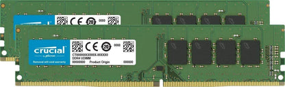 Crucial 32GB DDR4 Desktop Memory Kit (16GB x 2) 3200MHz CL22 (Supports 2933MHz and 2666MHz) CT2K16G4DFD832A