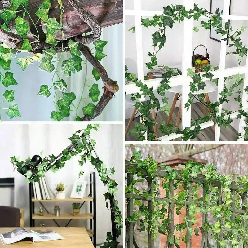 Artificial Green Plants and Rattan Climbing Vines for Wedding and Home Decor