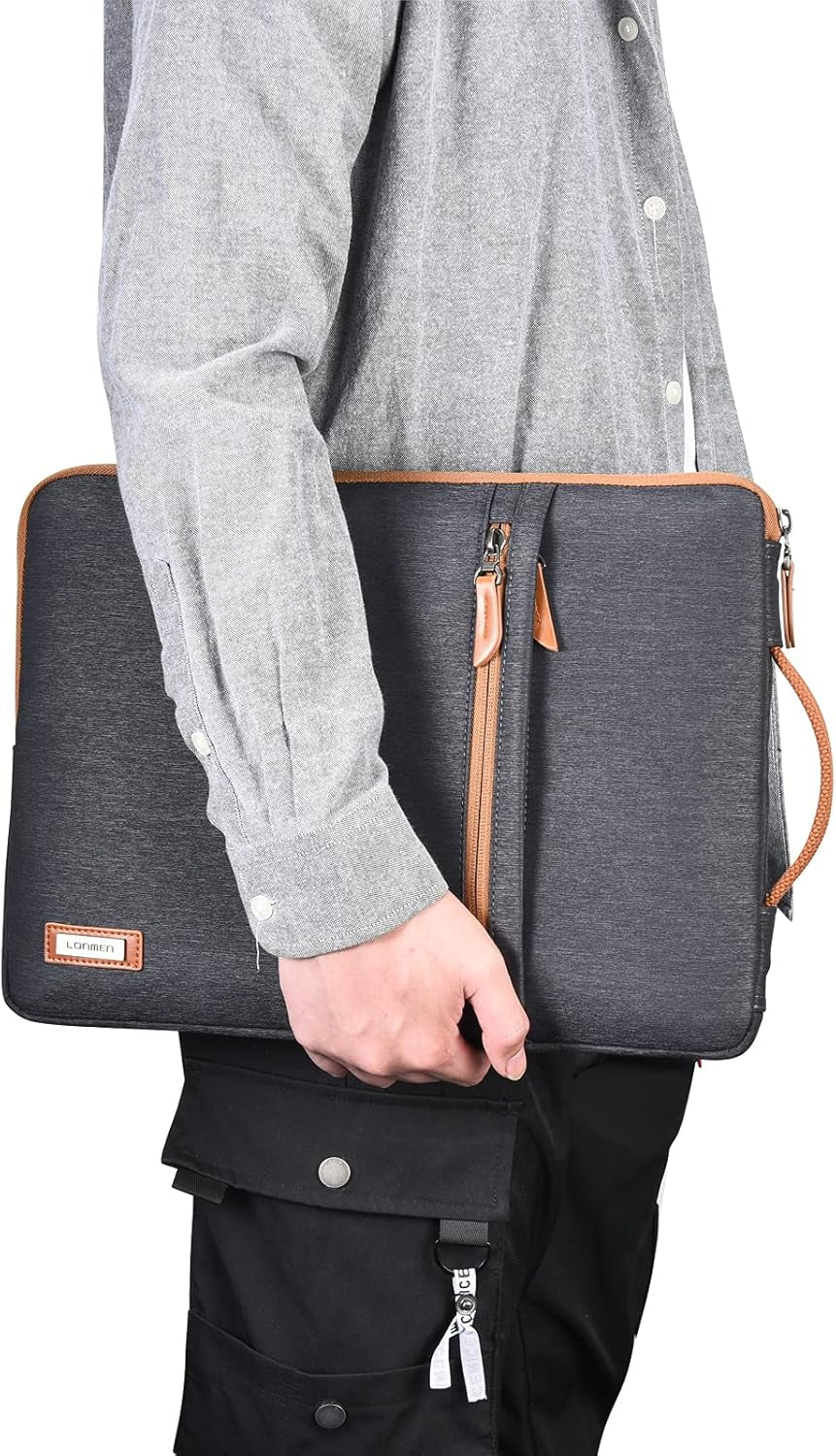14-Inch Water-Resistant Laptop Sleeve with Handle for Compatibility with Most 14-Inch Computers Including Surface Book, Lenovo Flex 4, Yoga 530, Thinkpad L480, E485, HP Pavilion X360, and Dell Latitude 5490/7490 (2018)