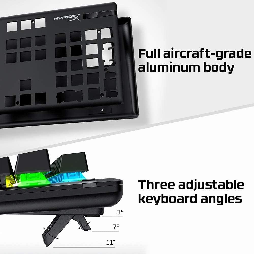 Alloy Origins Mechanical Gaming Keyboard with Software-Controlled Lighting, Macro Customization, Compact Design, RGB LED Backlighting, and Linear Red Switch (Black)
