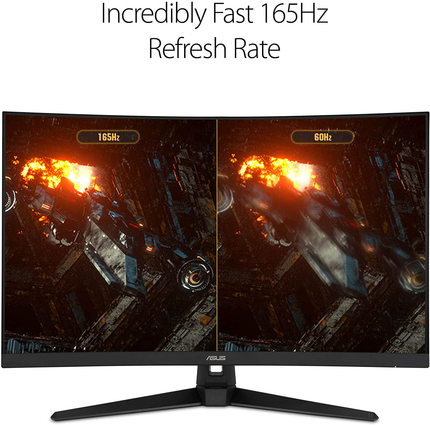 TUF Gaming VG328H1B 32-Inch Curved Monitor, 1080P Full HD, 165Hz (144Hz Compatible), Extreme Low Motion Blur, Adaptive-Sync, FreeSync Premium, 1ms Response Time, Eye Care Technology, HDMI and D-Sub Inputs
