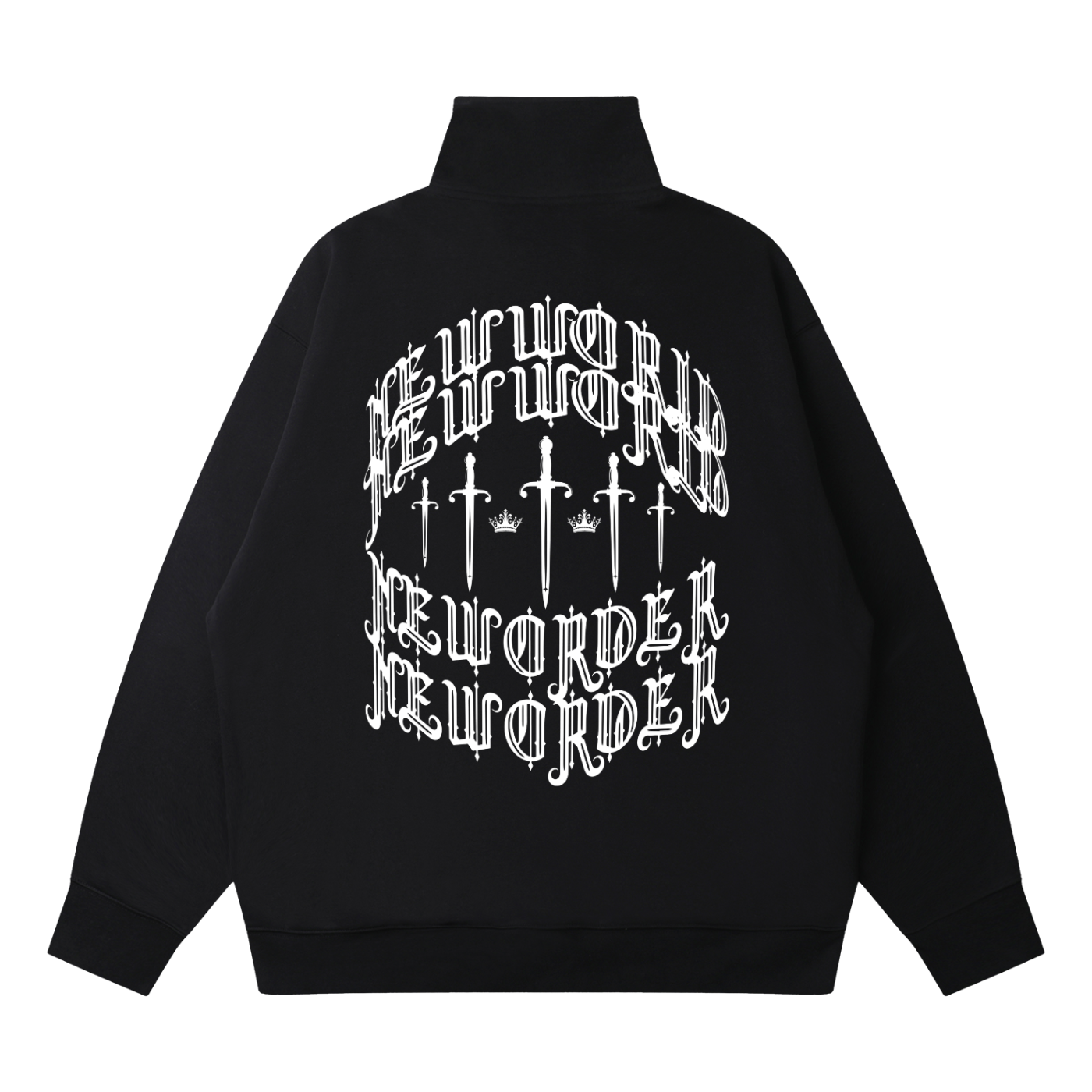 Quarter-Zip Drop Shoulder Sweatshirt