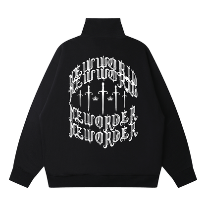 Quarter-Zip Drop Shoulder Sweatshirt