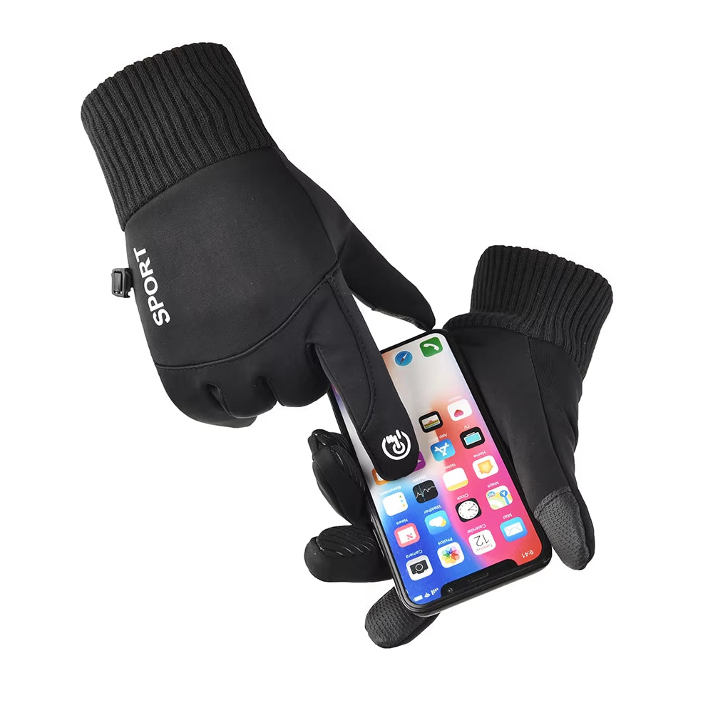 Men's Winter Waterproof Touchscreen Gloves for Sports, Fishing, Driving, Motorcycling, Skiing, and Cycling - Windproof, Non-Slip, Warm Women's Options Available