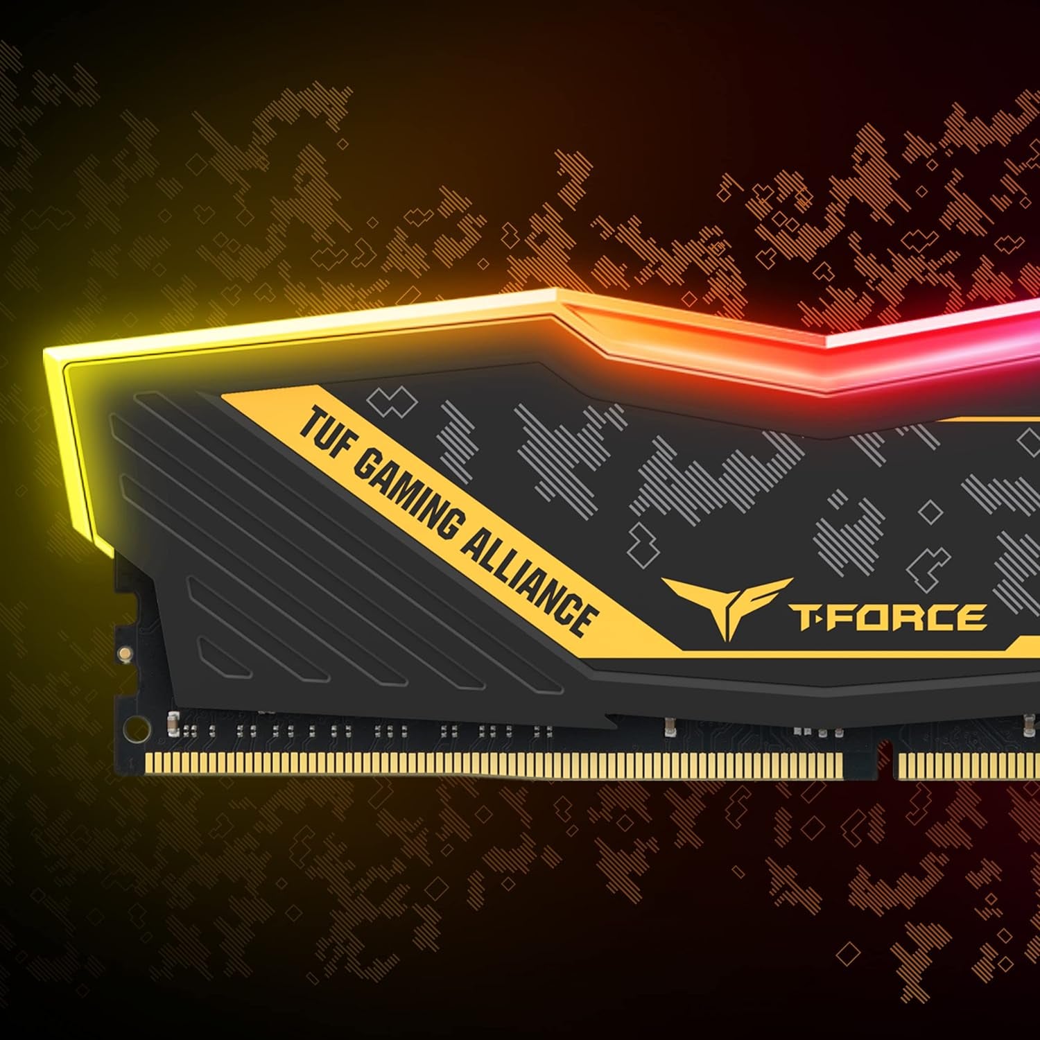 Team Group Delta TUF Gaming RGB 16GB (2x8GB) DDR4 U-DIMM Memory Kit, 3200MHz, PC4-25600, CL16, Non-ECC