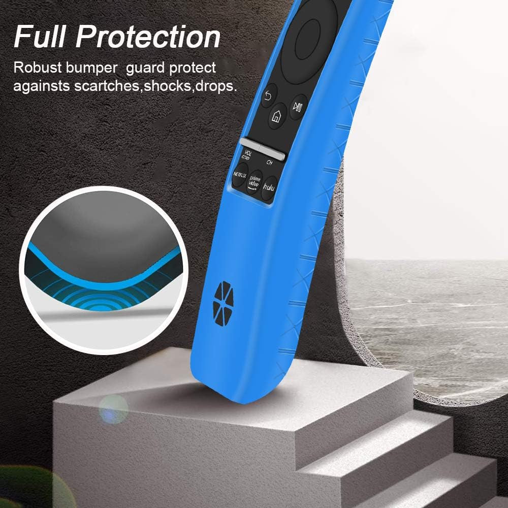 Samsung BN59 Series Smart TV Remote Case - Silicone Holder with Thickened Layer, Shockproof, Blue