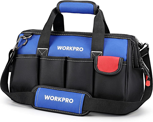 14-Inch Multi-Pocket Tool Bag with Adjustable Shoulder Strap