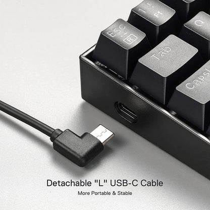 K630 Dragonborn 60% Compact Mechanical RGB Gaming Keyboard with Tactile Brown Switches and Pro Driver Support, Black