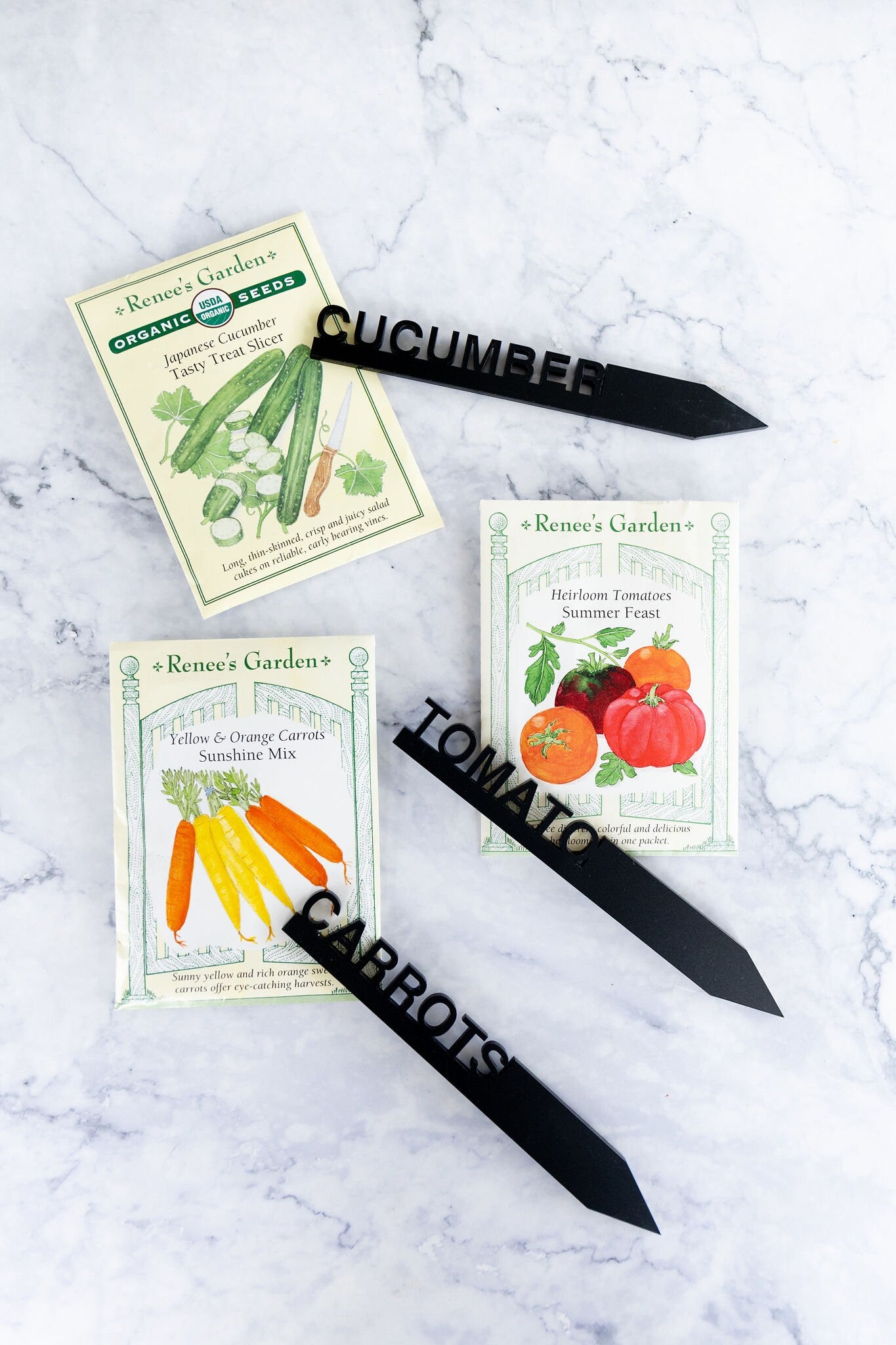 Garden Stakes for Vegetables | Ideal Gifts for Gardeners | Decorative Garden Markers | Thoughtful Mother's Day Gift