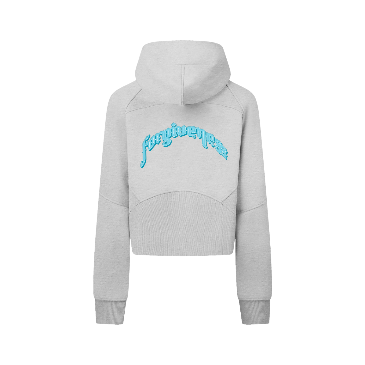 Cropped Zip-Through Hoodie