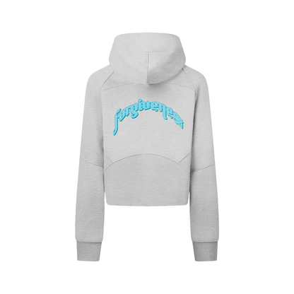 Cropped Zip-Through Hoodie