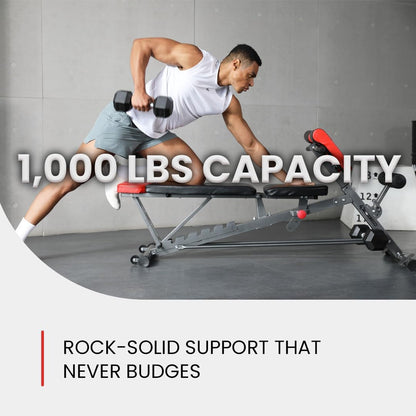 Elevate Your Home Workouts with the Ultimate Multi-Functional FID Weight Bench – Versatile for Hyper Back Extensions, Roman Chair Exercises, Adjustable Ab Workouts, and More!