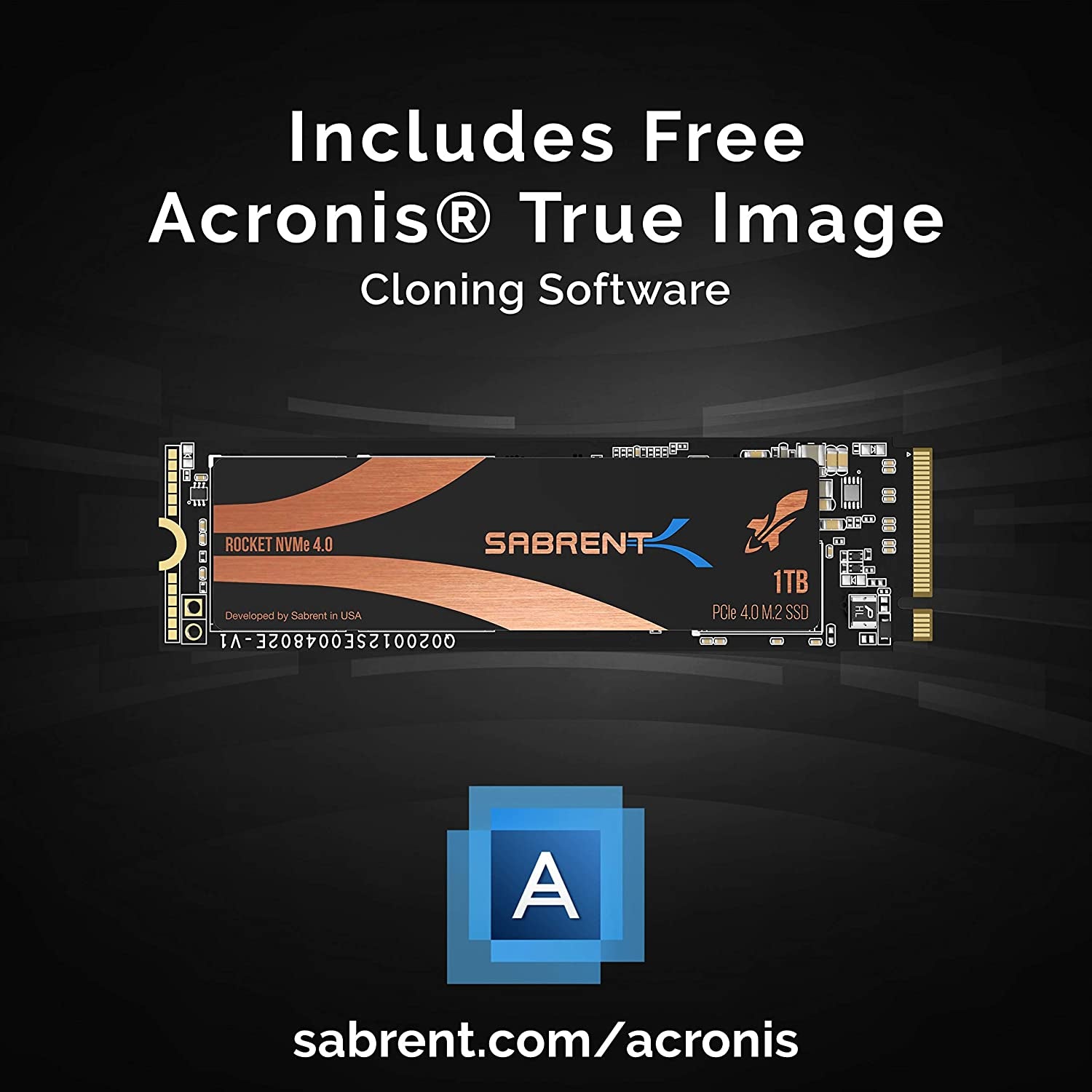 1TB Rocket NVMe PCIe 4.0 M.2 2280 Internal SSD - Maximum Performance Solid State Drive (Latest Version) (SB-Rocket-NVMe4-1TB)