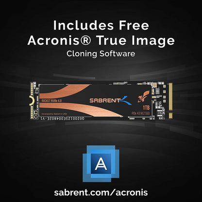 1TB Rocket NVMe PCIe 4.0 M.2 2280 Internal SSD - Maximum Performance Solid State Drive (Latest Version) (SB-Rocket-NVMe4-1TB)