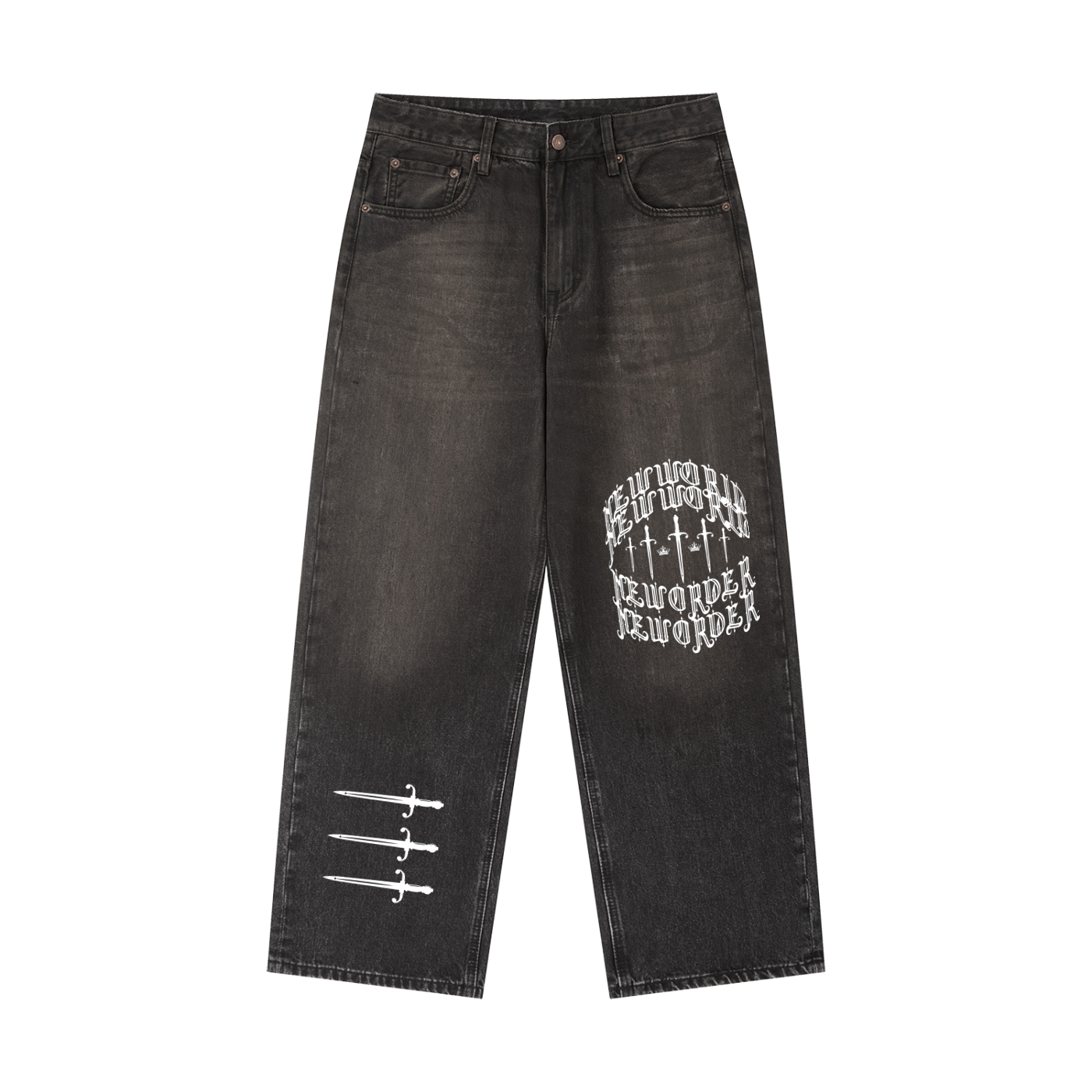 Vintage Wash Heavyweight Denim Jeans