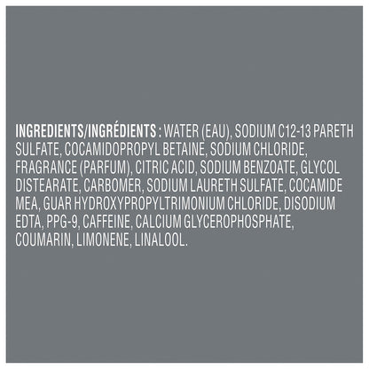DOVE MEN + CARE Fortifying 2-in-1 Shampoo and Conditioner with Caffeine for Resilient, Stronger Hair - 12 oz, Pack of 6