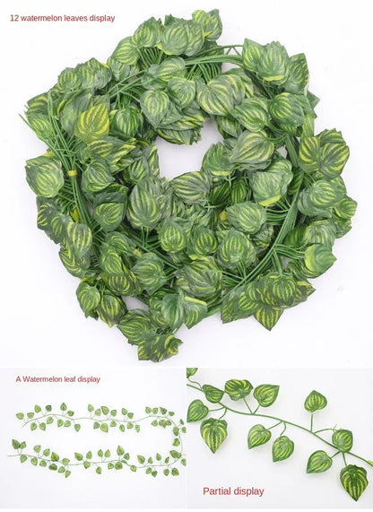 Artificial Green Plants and Rattan Climbing Vines for Wedding and Home Decor
