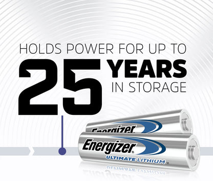 Ultimate Lithium AA Batteries - 8 Count, 1.5V Double A Batteries