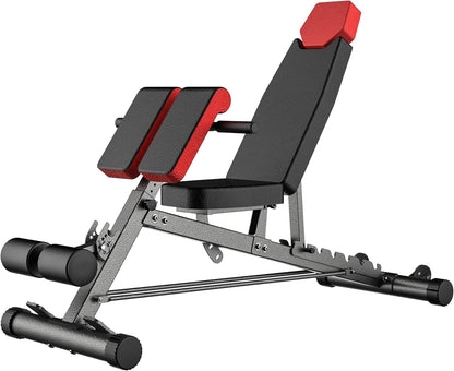 Elevate Your Home Workouts with the Ultimate Multi-Functional FID Weight Bench – Versatile for Hyper Back Extensions, Roman Chair Exercises, Adjustable Ab Workouts, and More!