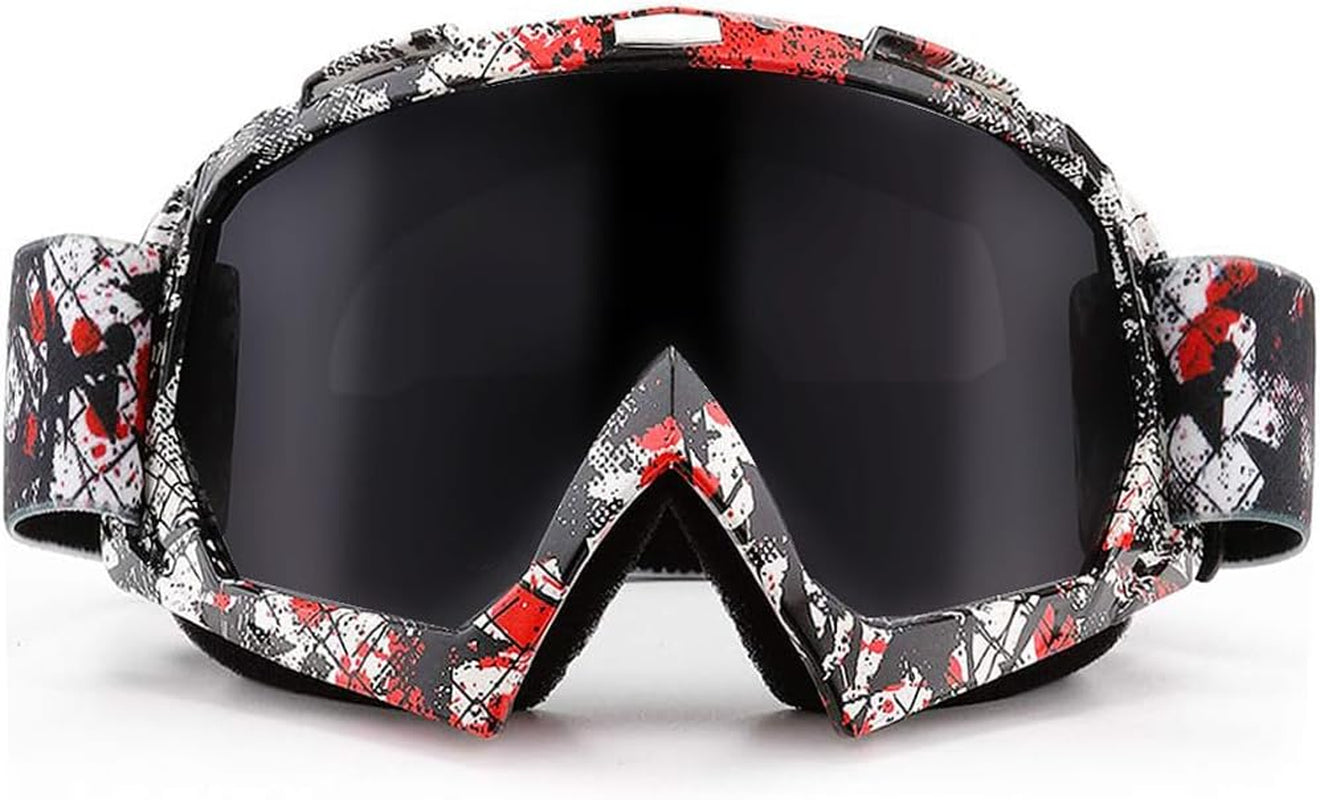 UV400 Protective Goggles for Dirt Bike and ATV Riding - Windproof and Dustproof Motorcycle Goggles for Men, Women, and Youth