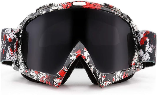 UV400 Protective Goggles for Dirt Bike and ATV Riding - Windproof and Dustproof Motorcycle Goggles for Men, Women, and Youth