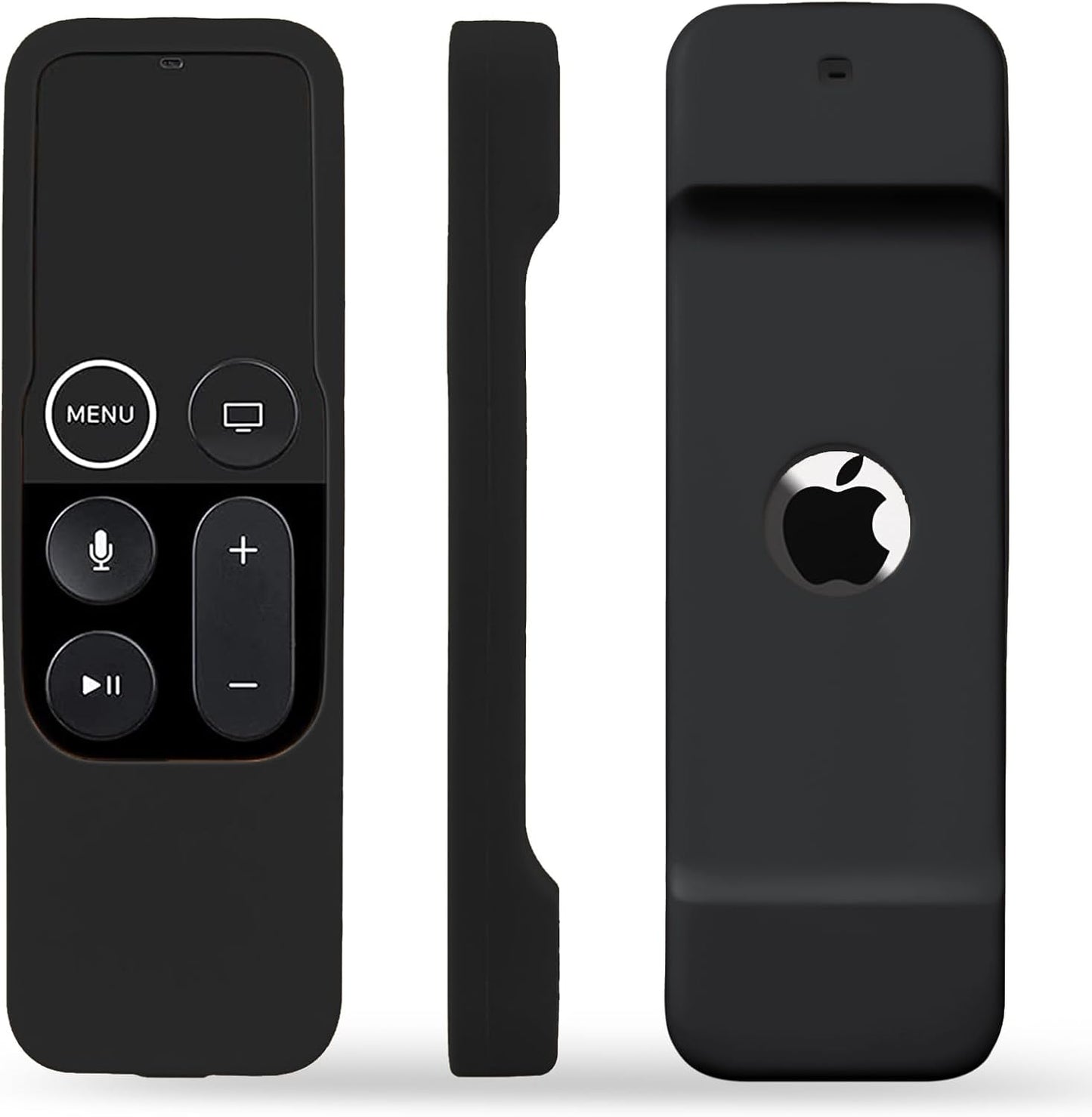 Professional Silicone Case for Apple TV 4K/HD Siri Remote (1st Generation) - Soft, Anti-Slip, Shock-Proof Cover for 5th and 4th Generation Remote Controllers - Black